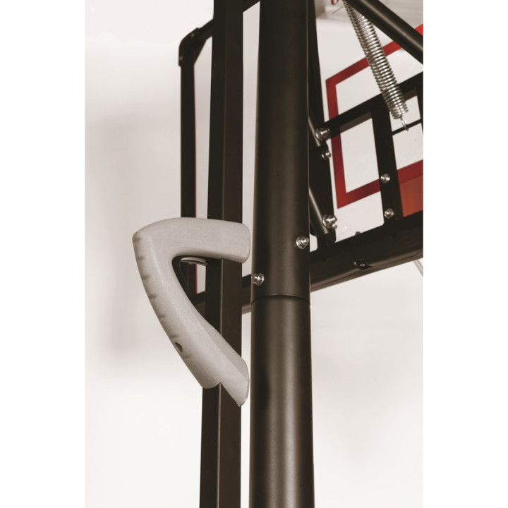 Orlando Galando ballasted basketball system transportable on wheels