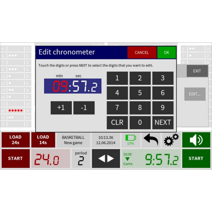 700 control console for electronic scoreboards