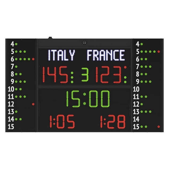 Tabellone segnapunti Elettronico multisport FC54H25N12A1 Omologato FIBA