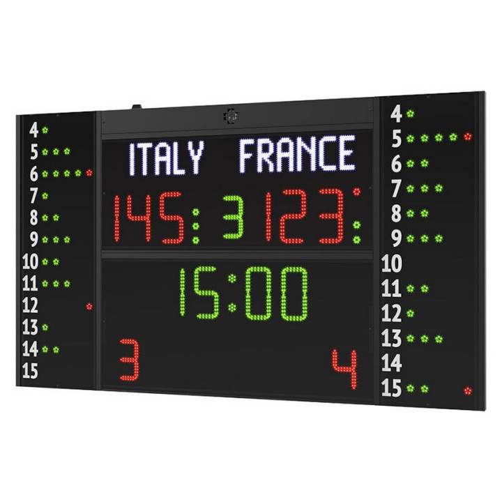 Electronic multisport scoreboard FC54H25N12A1 FIBA approved
