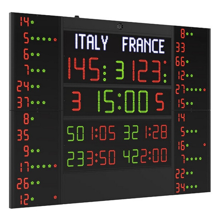 Electronic multisport scoreboard FC60H25N12B2 FIBA approved