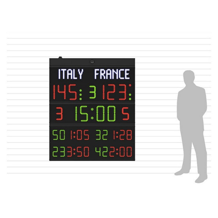Tabellone segnapunti Elettronico multisport FC60H25N12B2 Omologato FIBA