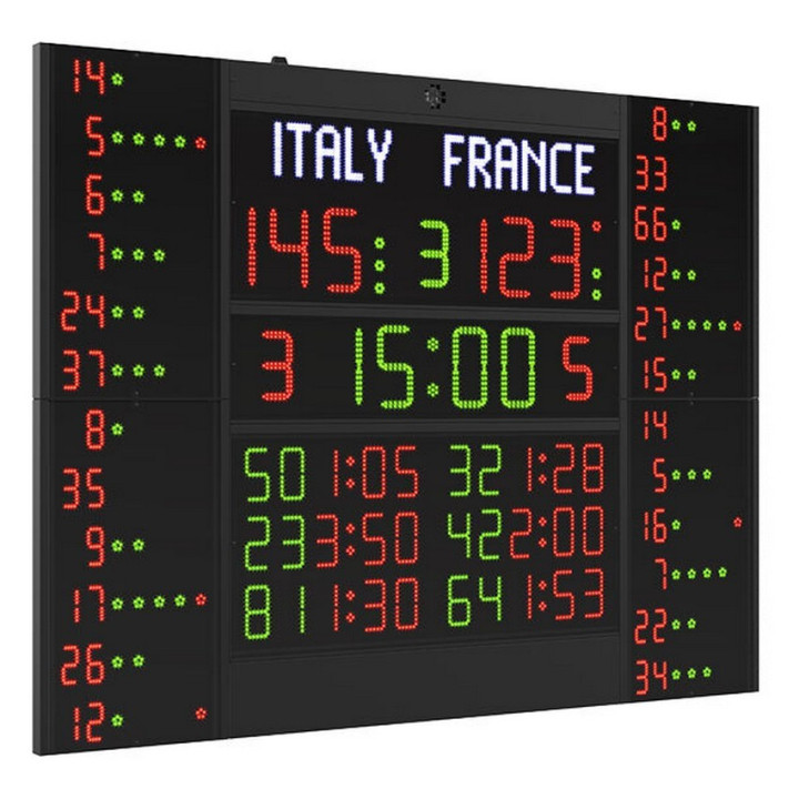 Electronic multisport scoreboard FC62H25N12B2 FIBA approved