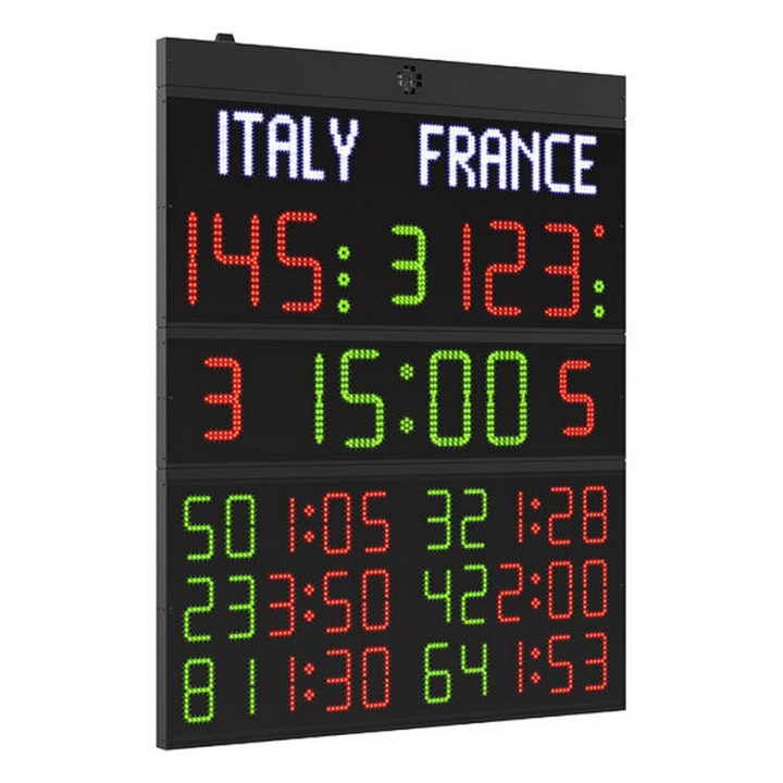 Tabellone segnapunti Elettronico multisport FC62H25N Omologato FIBA