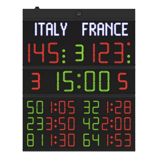 Tabellone segnapunti Elettronico multisport FC62H25N Omologato FIBA