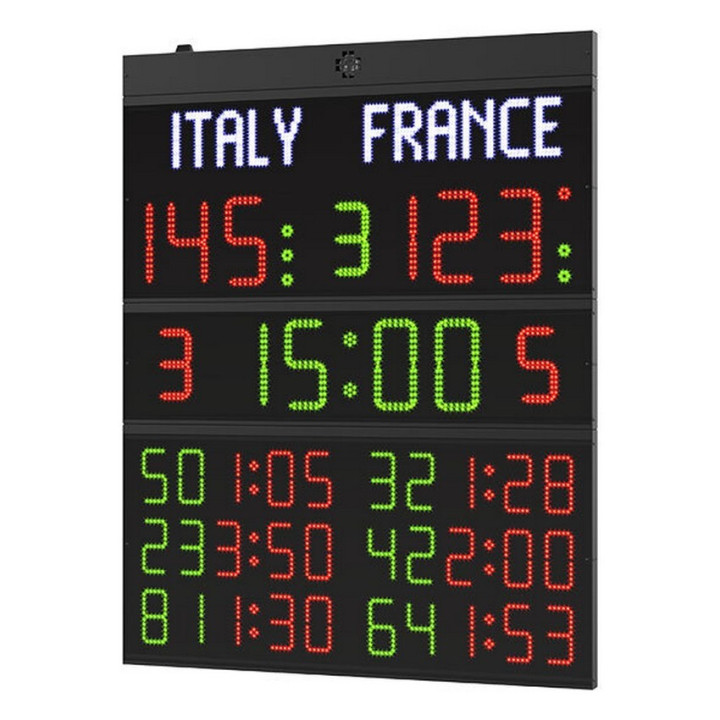 Tabellone segnapunti Elettronico multisport FC62H25N Omologato FIBA