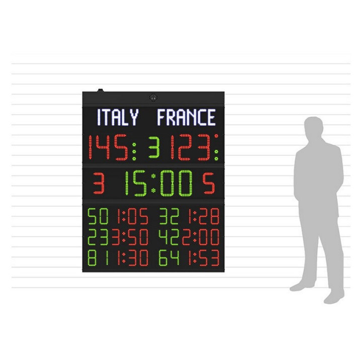 Tabellone segnapunti Elettronico multisport FC62H25N Omologato FIBA