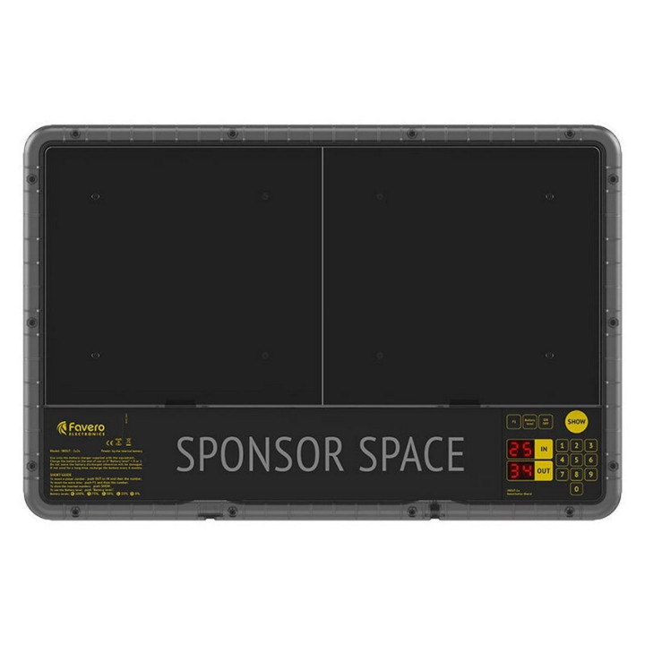 Single-sided electronic scoreboard for player substitution INOUT-1S