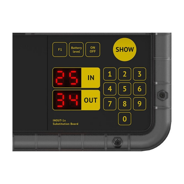 INOUT-2S double-sided electronic scoreboard for player substitution