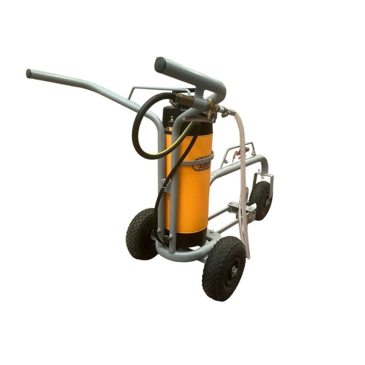 Carrello traccia linee a spruzzo manuale con vernice ecologica