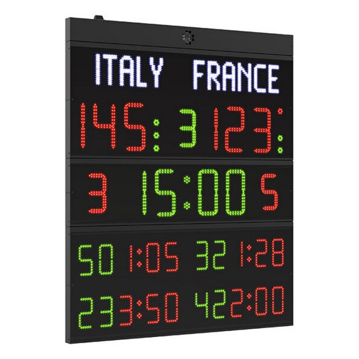 Multisport electronic scoreboard FC60H25N FIBA approved