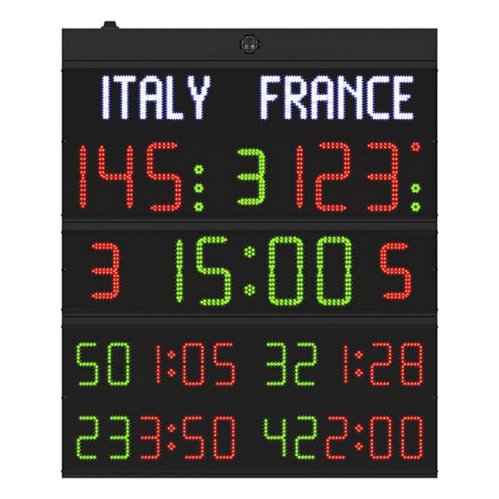 Multisport electronic scoreboard FC60H25N FIBA approved