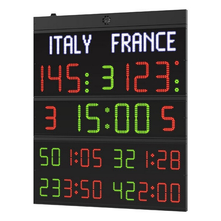 Multisport electronic scoreboard FC60H25N FIBA approved